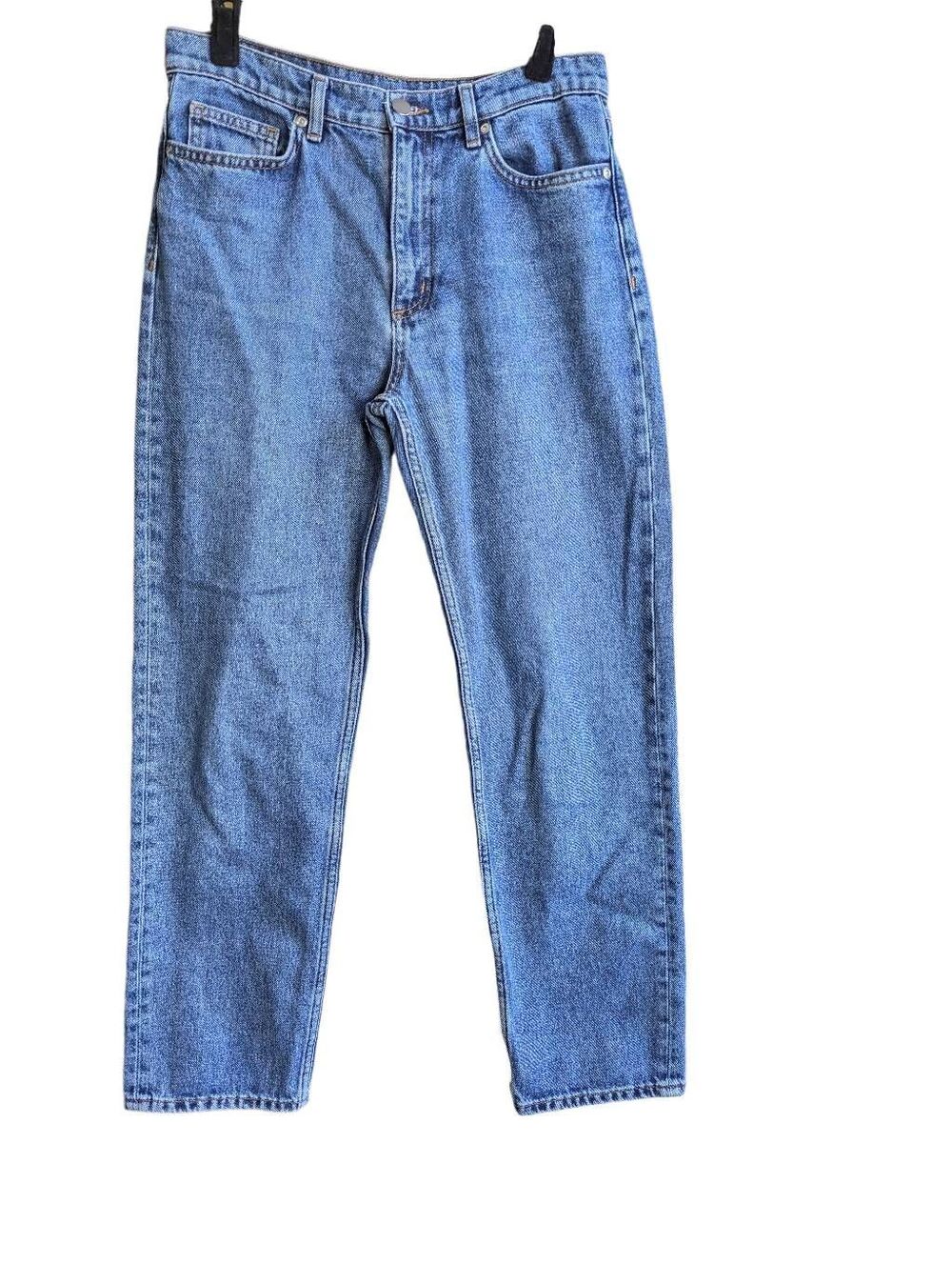 COS straight regular mid rise ankle jeans 28
